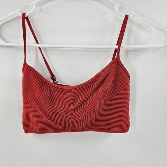 Urban Outfitters bralette bra small orange stretch - Picture 1 of 3